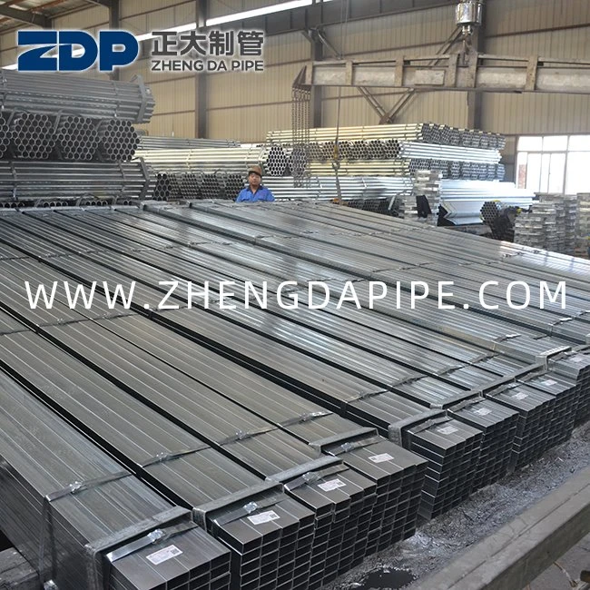 Tub rectangular de 20X20 200X200 pre-galvanitzat