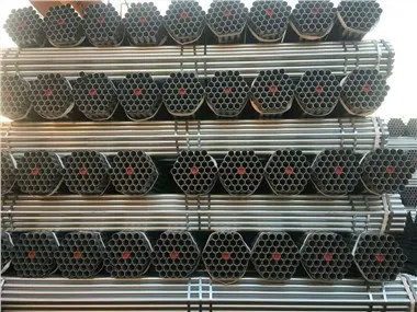 BS 1387/ASTM A53 Tub d'acer d'estructura galvanitzada negra